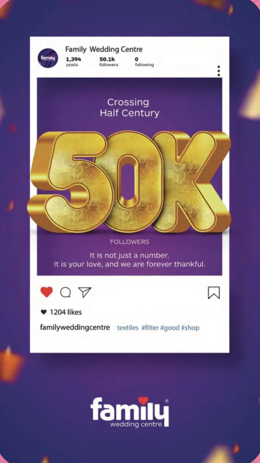 Family Wedding Centre — الهوية الرقمية