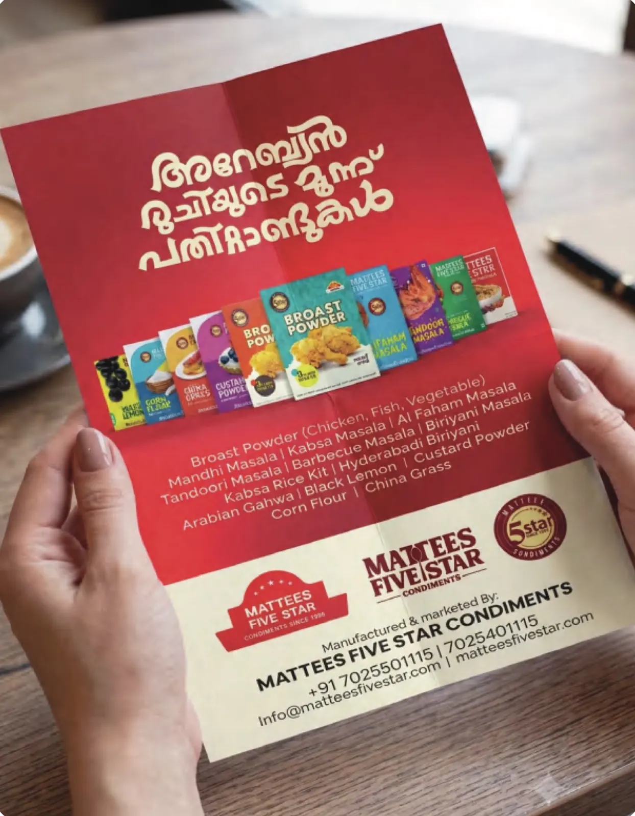 Mattees Five Star — Three Decades of Arabian Flavours.